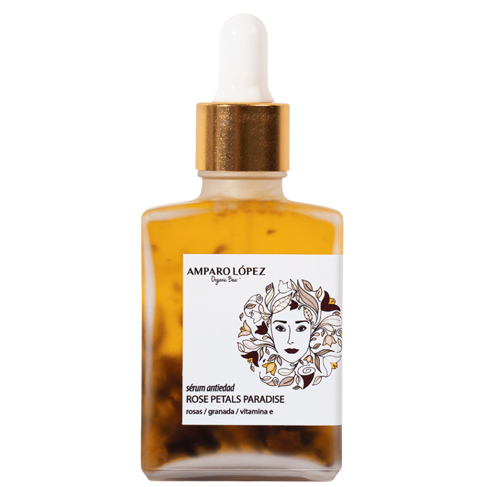 SUERO ACLARANTE Y REGENERADOR CON PÉTALOS DE ROSA