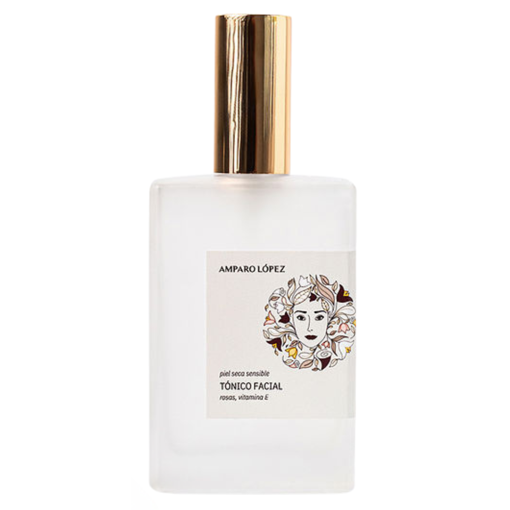 TÓNICO FACIAL PIEL SECA SENSIBLE CON ROSAS, ALOE VERA Y VITAMINA E
