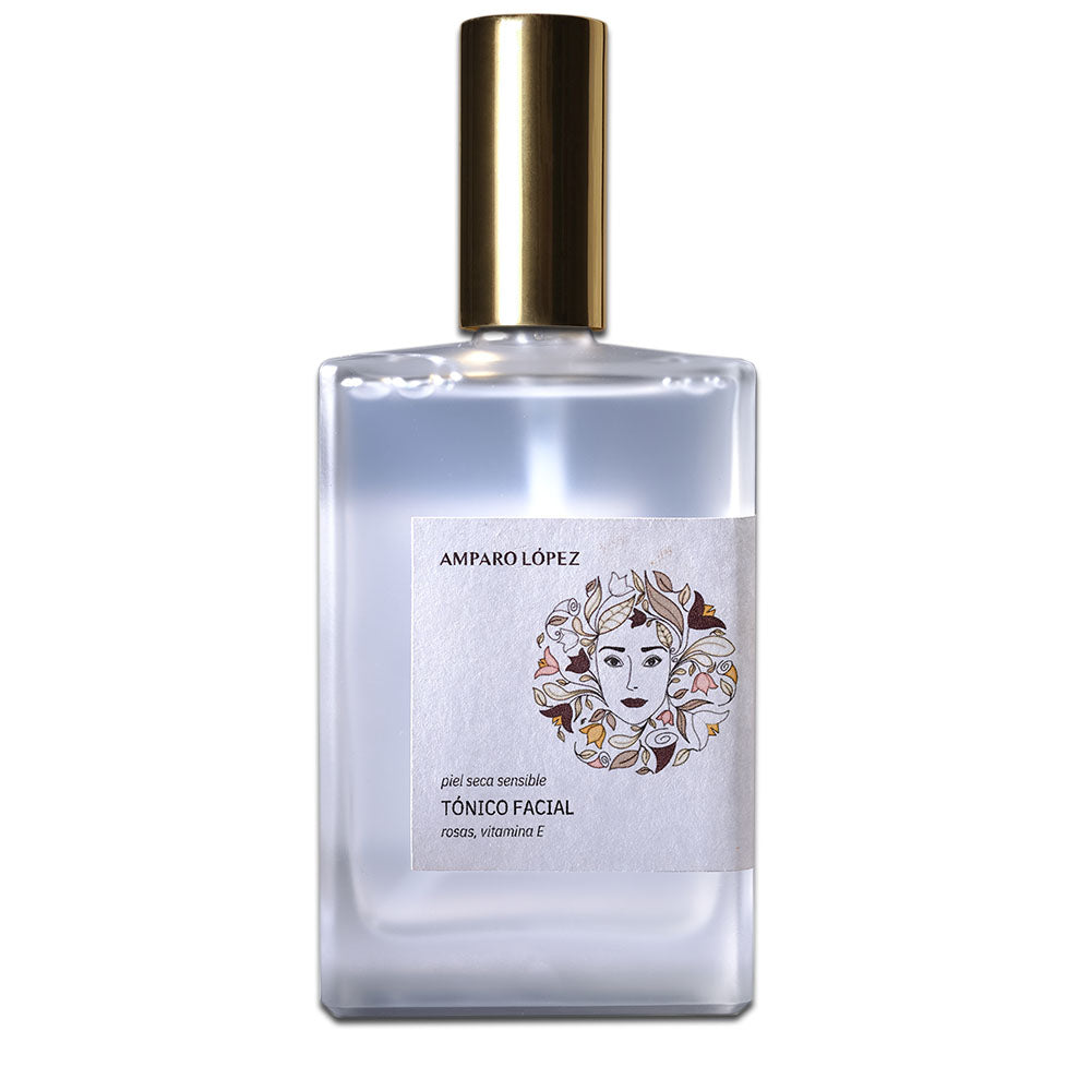 TÓNICO FACIAL PIEL SECA SENSIBLE CON ROSAS, ALOE VERA Y VITAMINA E