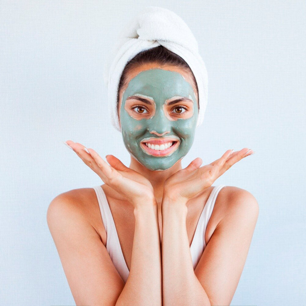 Santa Fé verde piel grasa-acnéica